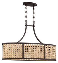 Craftmade 54576-ABZ Malaya 6 Light 12 1/2" Incandescent Ceiling Mount Island Light in Aged Bronze Brushed