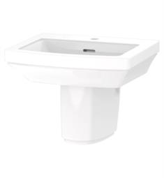 Gerber G002351 Hinsdale 21 1/4" Single Bowl Wall Mount Petite Bathroom Sink in White