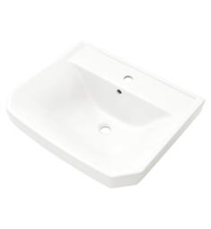 Gerber GER-G00135 Viper 23 7/8" Single Bowl Standard Pedestal Bathroom Sink in White