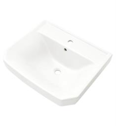 Gerber G001356 Viper 21 7/8" Single Bowl Petite Pedestal Bathroom Sink in White