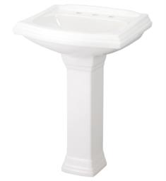 Gerber G002257 Allerton 25" Single Bowl Standard Pedestal Rectangular Bathroom Sink