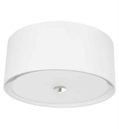 Dainolite HEL-163FH-PC-WH Helena 3 Light 16" Incandescent Flush Mount Ceiling Light in Polished Chrome with White