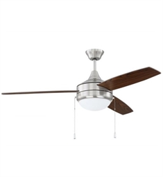 Craftmade PHA52BNK3 Phaze 3 52" Ceiling Fan with Blades and Integrated Light Kit