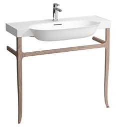 Laufen H4060750856291 The New Classic 38 3/4" Washbasin Frame Only in Walnut for Bathroom Sink
