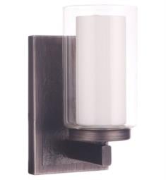 Craftmade 11605NIVNI1 Texture 1 Light 4 1/2" Incandescent Indoor Wall Sconce in Natural Iron and Vintage Iron