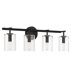 Craftmade 55604 Hailie 4 Light 27 1/2" Incandescent Indoor Bathroom Vanity Light with Clear Glass Shade