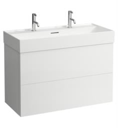Laufen H4076320336401 Kartell 38 3/4" Wall Mount Single Bathroom Vanity Only with Two Drawer in White Matt