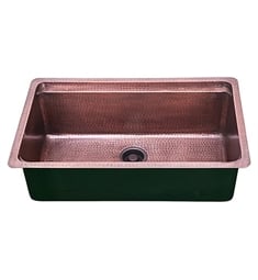 Nantucket KCH-PS-3220 Brightwork Home 32" Single Bowl Undermount Rectangular Kitchen Sink in Antique Copper