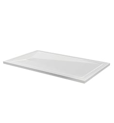 Fleurco AULV-18 48" - 60" Zero Threshold Shower Base with Concealed Side Drain in White