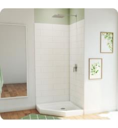 Dreamline BWDS36363C0001 DreamStone 36" Neo-Angle Shower Base with Wall Kit in White