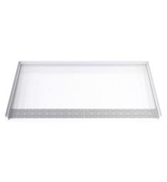 DreamLine B1DS6234TDF0001 DreamStone 62" Rectangular Single Threshold Shower Base with Front Drain Location in White