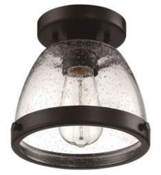 Craftmade X1408 Lodie 1 Light 7 1/2" Incandescent Flush Mount Light with Clear Seeded Glass Shade