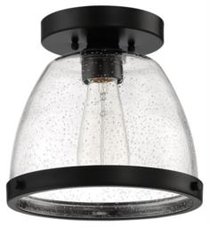 Craftmade X1410 Lodie 1 Light 9 1/2" Incandescent Flush Mount Light with Clear Seeded Glass Shade