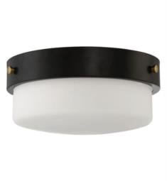 Craftmade X3214 Oak Street 2 Light 13" Incandescent Flush Mount Light with White Frosted Glass Shade