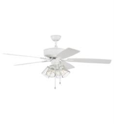 Craftmade P104 Pro Plus 104 5 Blades 52" Indoor Ceiling Fan with LED Light Kit and Clear Glass Shade