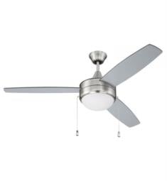 Craftmade EPHA52BNK3-BNGW Phaze 3 Blades 52" Indoor Ceiling Fan in Brushed Polished Nickel with LED Light Kit