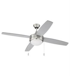 Craftmade EPHA52BNK4-BNGW Phaze 4 Blades 52" Indoor Ceiling Fan in Brushed Polished Nickel with LED Light Kit