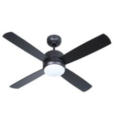 Craftmade MN44FB4-LED Montreal 4 Blades 44" Indoor Ceiling Fan in Flat Black with LED Light Kit