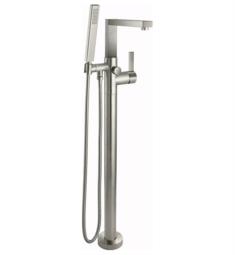 California Faucets 7711-E3.25 Morro Bay 37 3/4" Modern Floor Mount Single Hole Tub Filler with 2.5 GPM Handshower