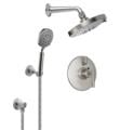 California Faucets KT02-66.25 Tiburon Styletherm Thermostatic Shower Trim with 2.5 GPM Multi-Function Showerhead and Handshower Kit