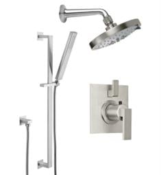 California Faucets KT03-77.18 Morro Bay Styletherm Thermostatic Shower Trim with 1.8 GPM Single Function Showerhead and Slide Bar Kit