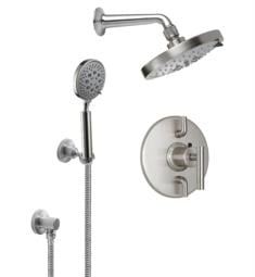 California Faucets KT12-66.18 Tiburon Styletherm Thermostatic Dual Volume Control Shower Trim with 1.8 GPM Multi-Function Showerhead and Handshower Kit