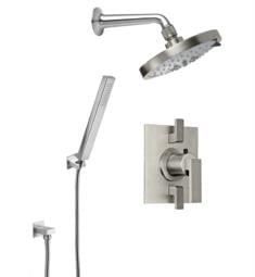 California Faucets KT12-77.18 Morro Bay Styletherm Thermostatic Dual Volume Control Shower Trim with 1.8 GPM Multi-Function Showerhead and Handshower Kit