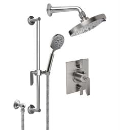 California Faucets KT13-45.18 Rincon Bay Styletherm Thermostatic Dual Volume Control Shower Trim with 1.8 GPM Multi-Function Showerhead and Slide Bar Kit