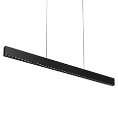 DALS Lighting MSLPD48-CC-BK Pinpoint Linear 46 1/2" Multi Spot Linear Pendant in Black