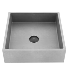 VIGO VG04068 Concreto Stone 15" Square Bathroom Vessel Sink