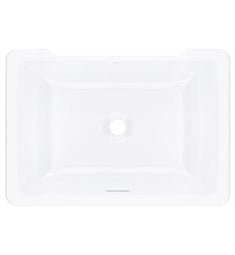 Rohl ERUB2216RTWH Eirene 22 1/2" Single Bowl Rectangular Undermount Bathroom Sink in White