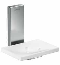 Bathroom Accessories White 4-3/4 in. x 6-3/8 in. Wall Mount Ceramic Soap  Dish