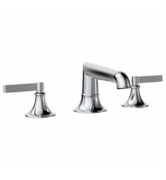 Santec 5520 Lattice 3 3/4" Double Handle Widespread Bathroom Sink Faucet with Push-Pop Drain