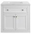 James Martin 050-S30-AF-SNK 30" Single Bathroom Vanity Top with Rectangular Sink in Classic White