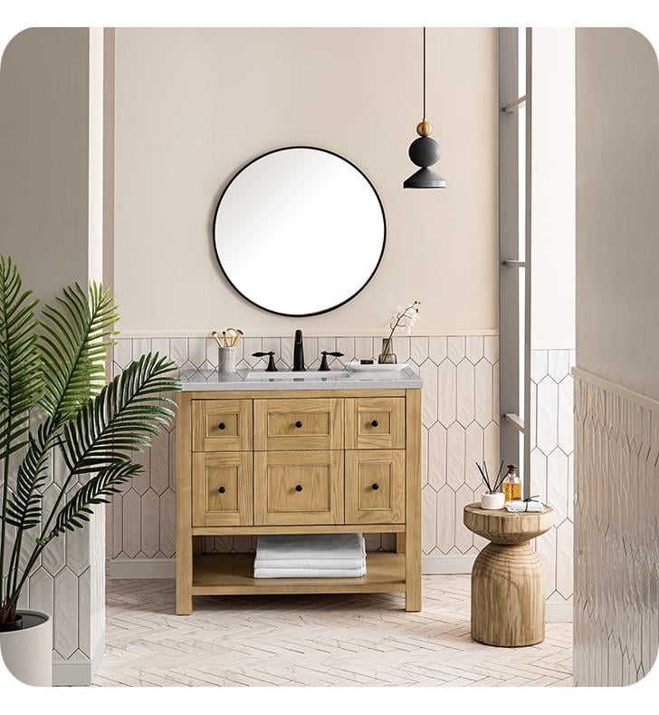 Miniyam 18 Bathroom Vanity Sink Combo for Small Space, Wall Mounted  Cabinet Set with Resin Basin Sink, Oak