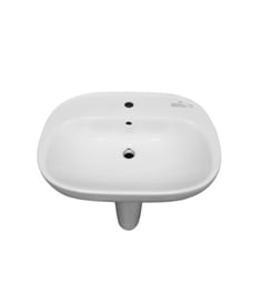 Wc Cupc Certified Lavatory Ceramic Handmade Compact Design White Oval  Porcelain Cabinet Bathroom Back-to-Wall Pedestal Sink Freestanding Wash  Basin - China Pedestal Sink, Washbasin