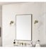 James Martin 715-M26-CB Rohe 26" Rectangular Bathroom Mirror in Champagne Brass (Qty.2)