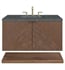 1 1/8" Blue Quartz Top with Rectangular Sink