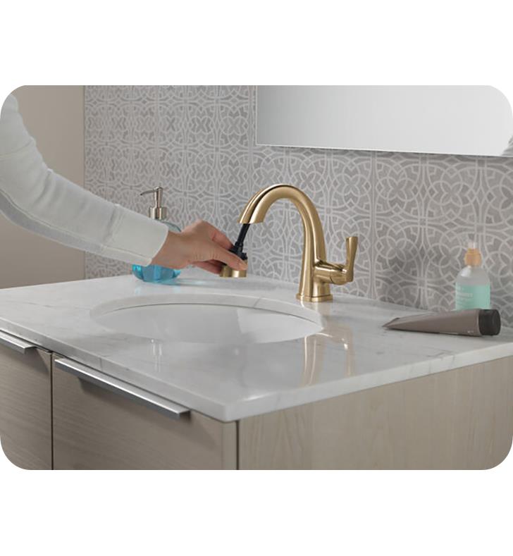 Delta 577-PD-DST Stryke 8 Single Handle Pull Down Bathroom Sink