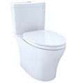 TOTO CST446CEMG#01 Aquia IV 1.28 GPF and 0.8 GPF Two Piece Elongated Toilet in Cotton