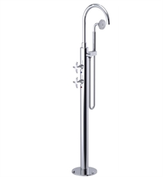 Rubinet 3GLAC LaSalle Floor Mount Tub Filler with Hand Shower