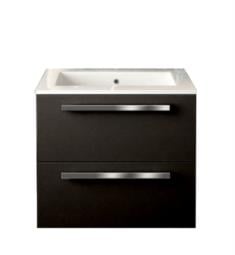 LaToscana AM24OPT1 Ambra 23 5/8" Wall Mount Single Bathroom Vanity with Two Soft Closing Drawers and Tekorlux Sink Top