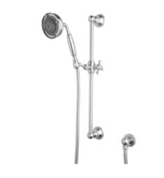 Rohl 1311 21 5/8" Wall Mount Multi-Function Handshower and Slidebar Set with Brass Handle