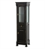 Andover Traditional Linen Side Cabinet by Wyndham Collection in Black