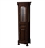 Andover Traditional Linen Side Cabinet by Wyndham Collection in Dark Cherry
