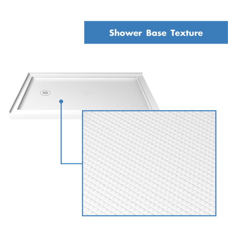 DreamLine SlimLine 48 x 34 Double Threshold Shower Base & Reviews