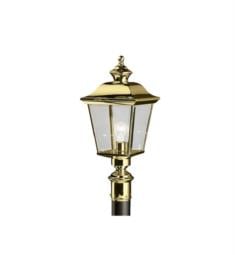 Kichler 9913PB Bay Shore 1 Light Incandescent Outdoor Post Mount Lantern in Polished Brass