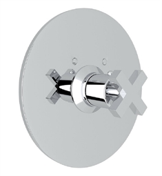 Rohl A4214XM Lombardia 7 7/8" Thermostatic Trim Plate without Volume Control with Cross Handle