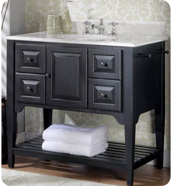 Fairmont Designs 168 V36bk American, 36 Inch White Shaker Bathroom Vanity