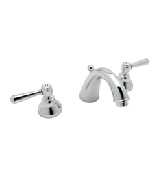 Rohl A2707 Verona 5" Double Handle Widespread C-Spout Bathroom Sink Faucet